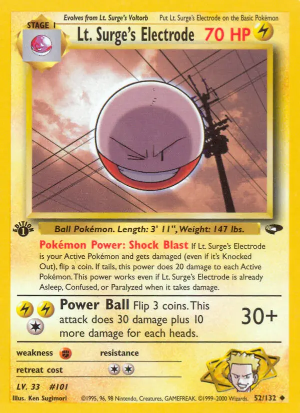 Lt. Surge's Electrode, 052/132