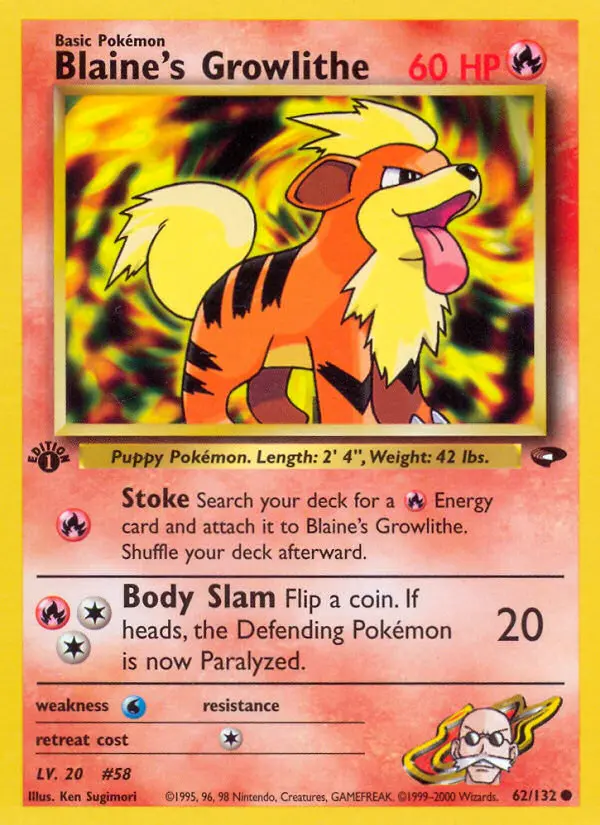 Blaine's Growlithe, 062/132