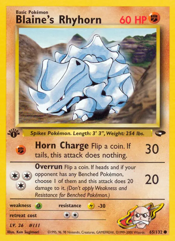 Blaine's Rhyhorn, 065/132