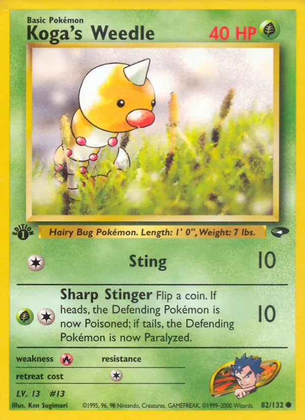Koga's Weedle, 082/132