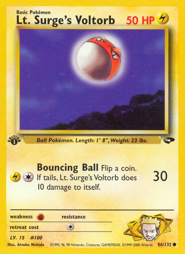 Lt. Surge's Voltorb, 086/132