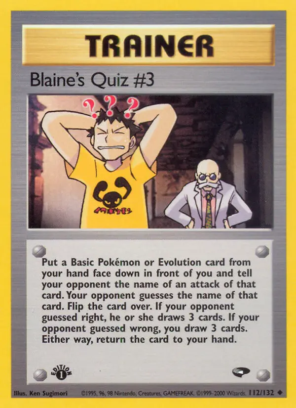 Blaine's Quiz #3, 112/132