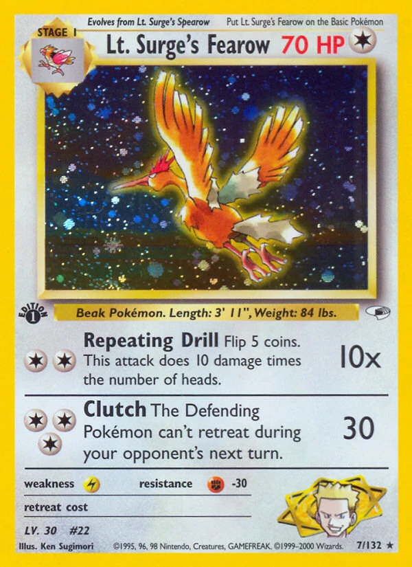 Lt. Surge's Fearow, 007/132