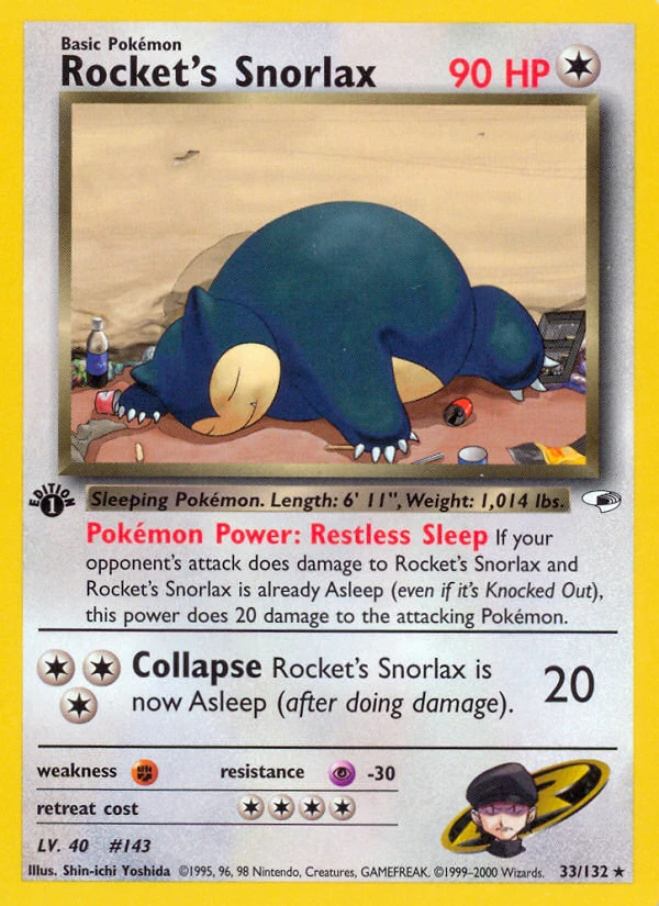 Rocket's Snorlax, 033/132