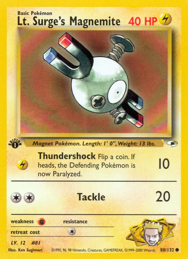 Lt. Surge's Magnemite, 080/132