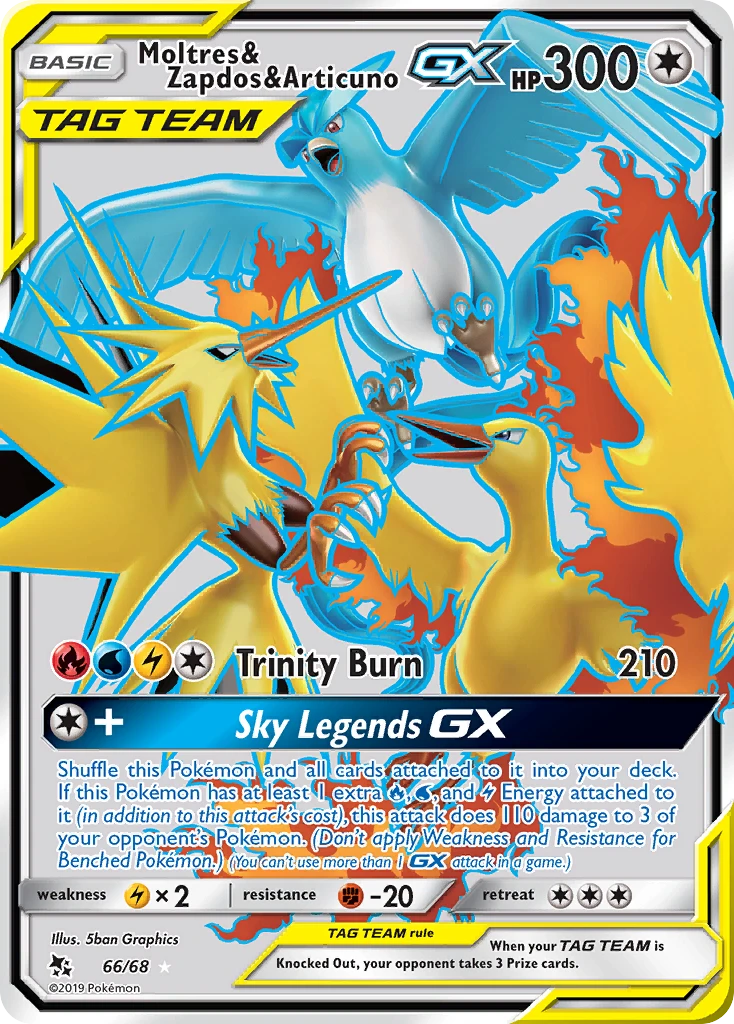Moltres & Zapdos & Articuno-GX, 066/069