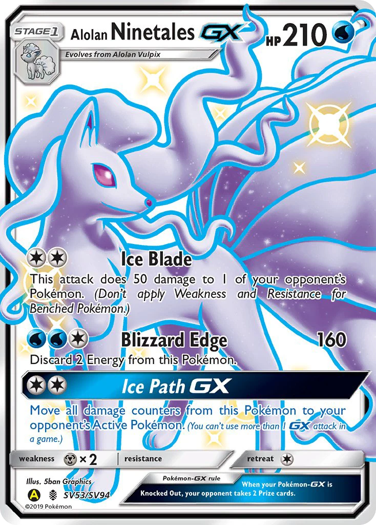 Alolan Ninetales-GX, SV53/SV94