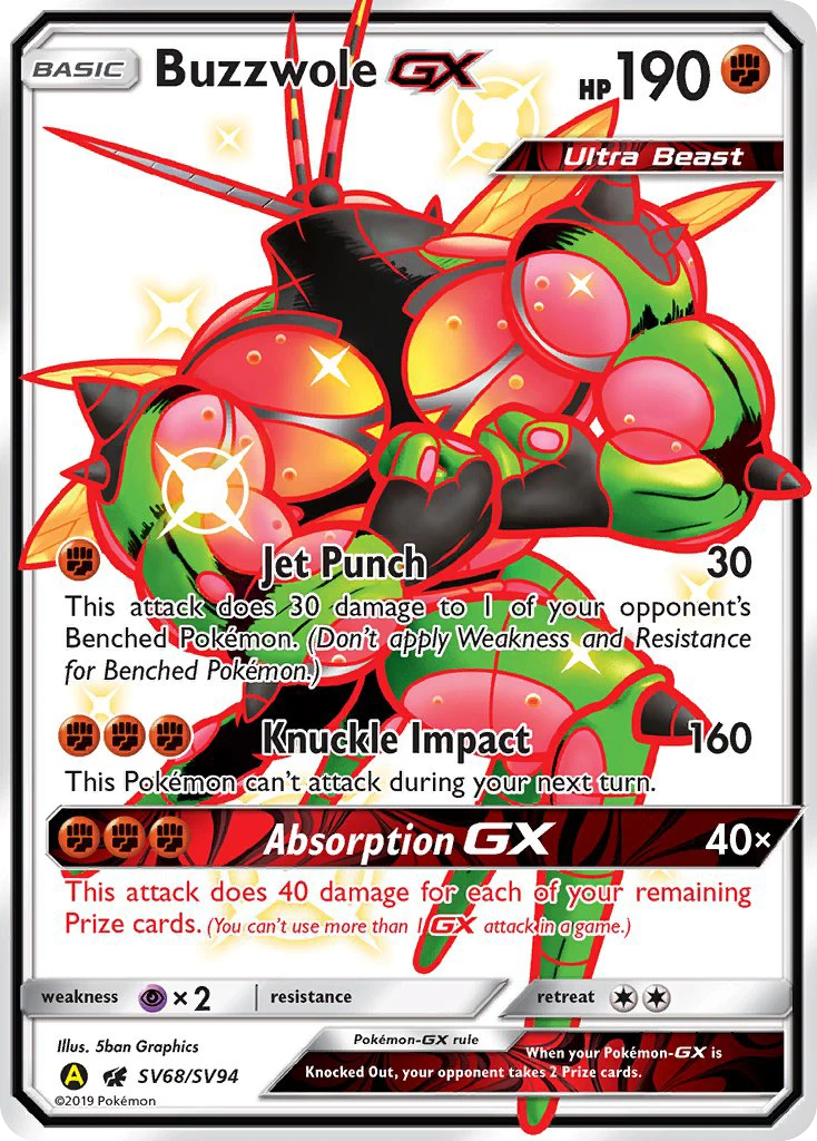 Buzzwole-GX, SV68/SV94