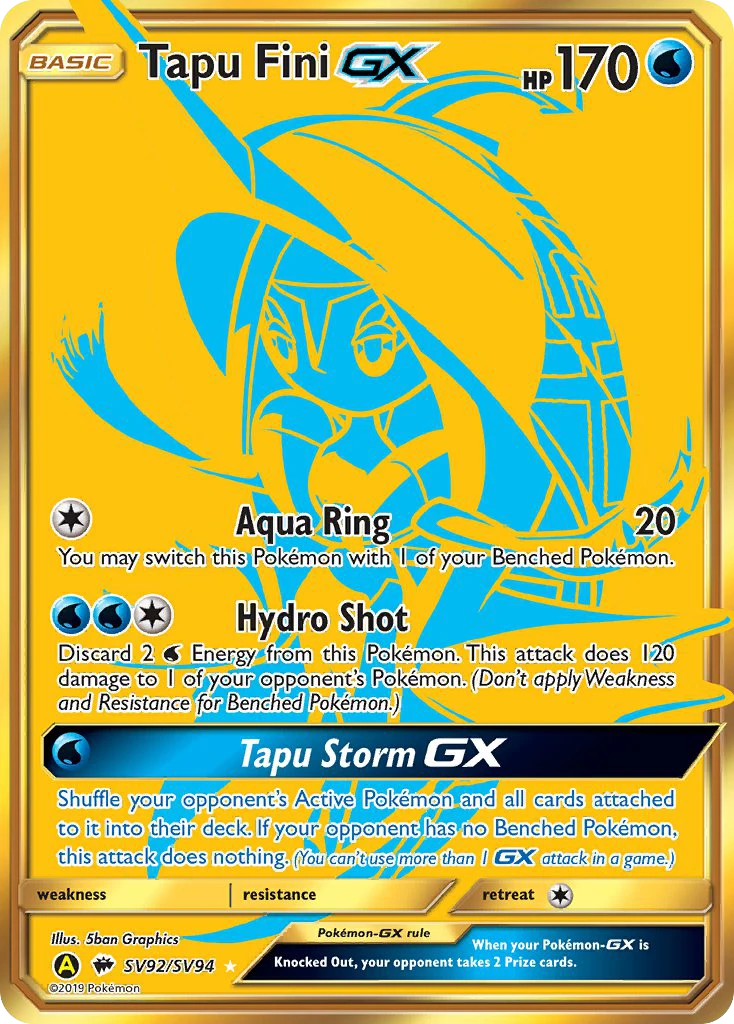 Tapu Fini-GX, SV92/SV94