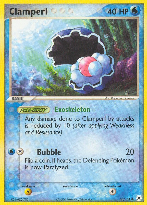 Clamperl, 58/101
