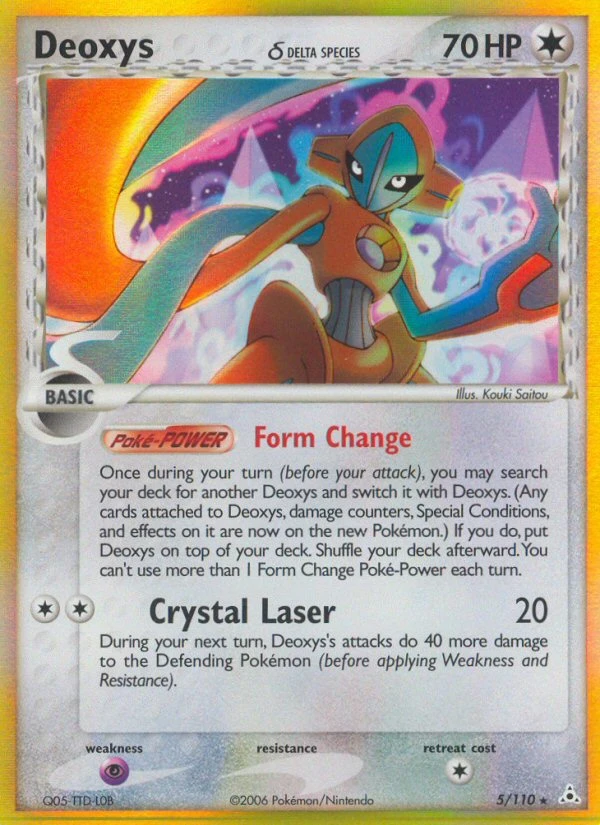 Deoxys δ, 5/110