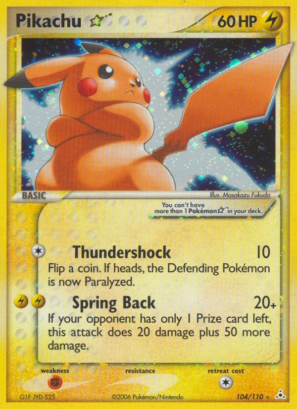 Pikachu ★, 104/110