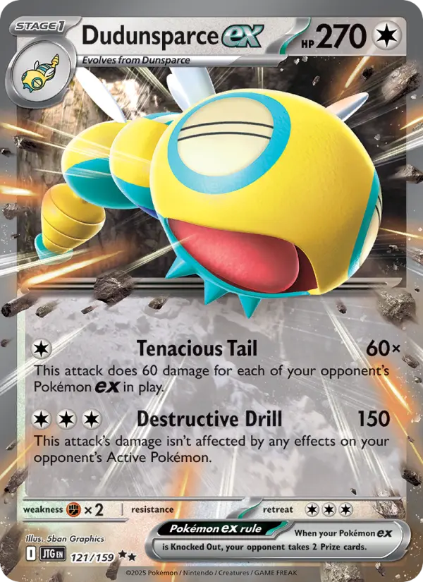 Dudunsparce ex, 121/159