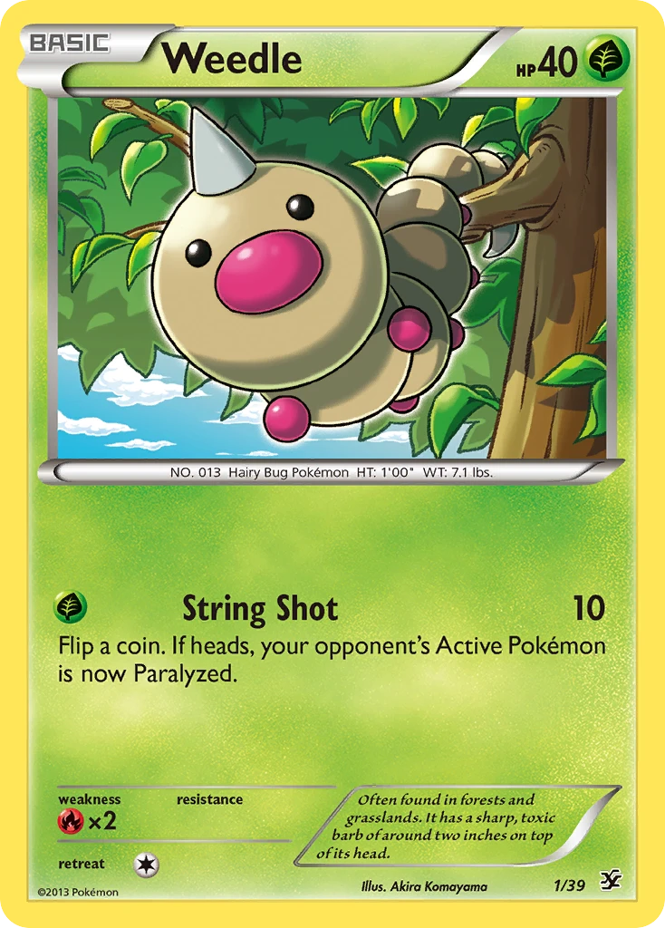Weedle, 001/039