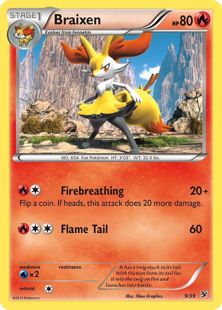 Braixen, 009/039