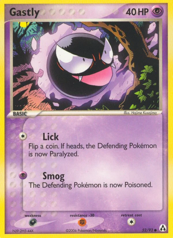 Gastly, 52/92