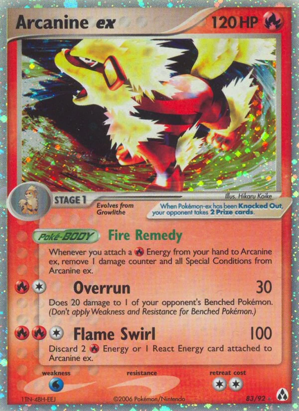 Arcanine ex, 83/92