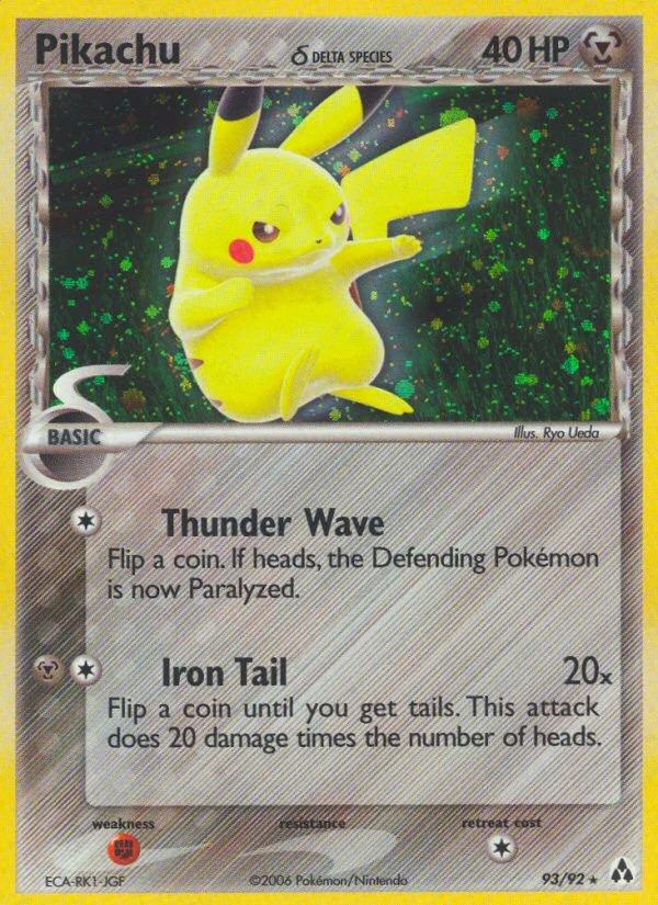 Pikachu δ, 93/92