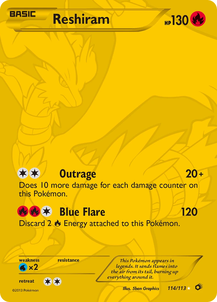 Reshiram, 114/113