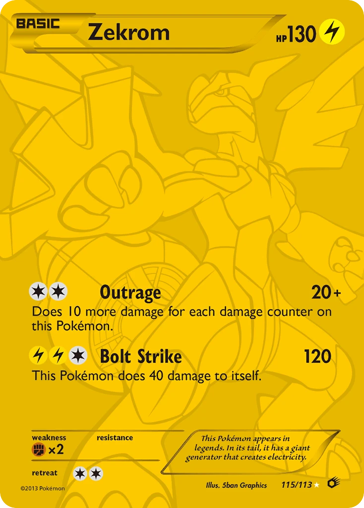 Zekrom, 115/113