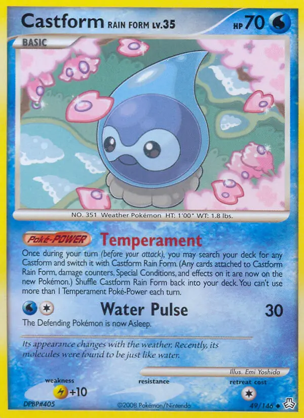 Castform Rain Form, 49/146