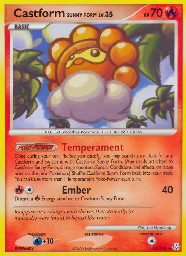 Castform Sunny Form, 51/146