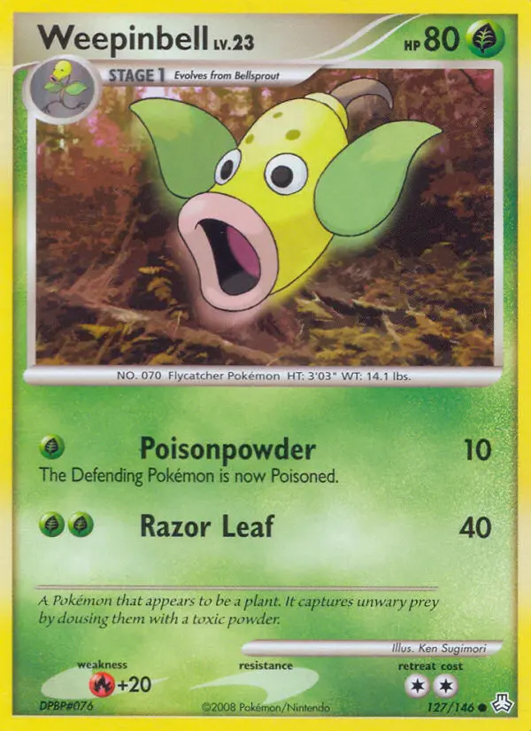 Weepinbell, 127/146
