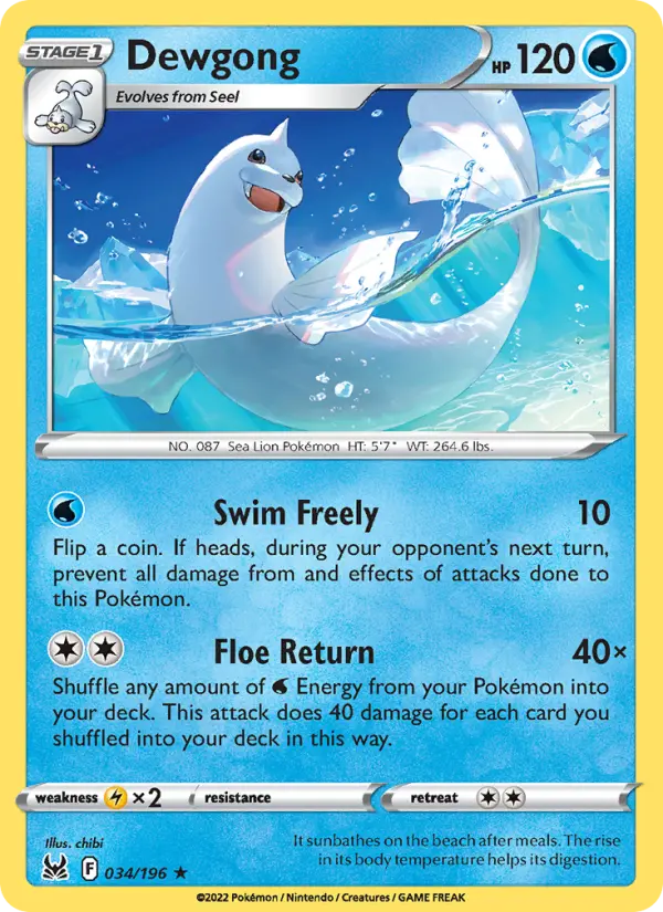 Dewgong, 034/196