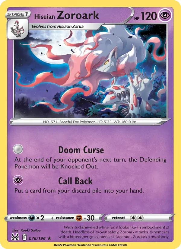Hisuian Zoroark, 076/196