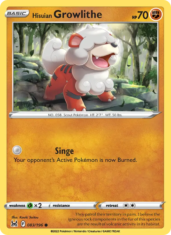 Hisuian Growlithe, 083/196