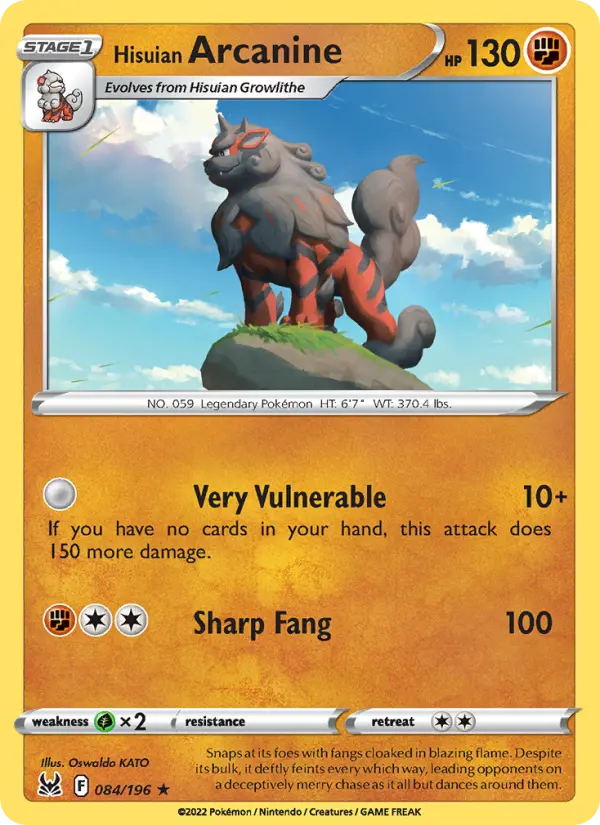 Hisuian Arcanine, 084/196