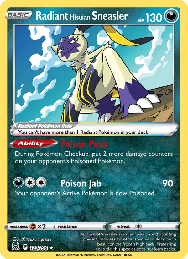 Radiant Hisuian Sneasler, 123/196