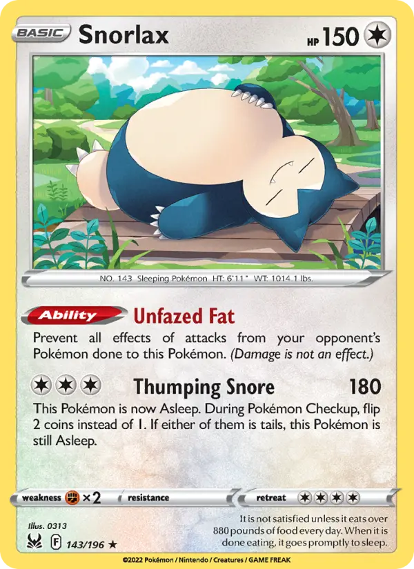 Snorlax, 143/196