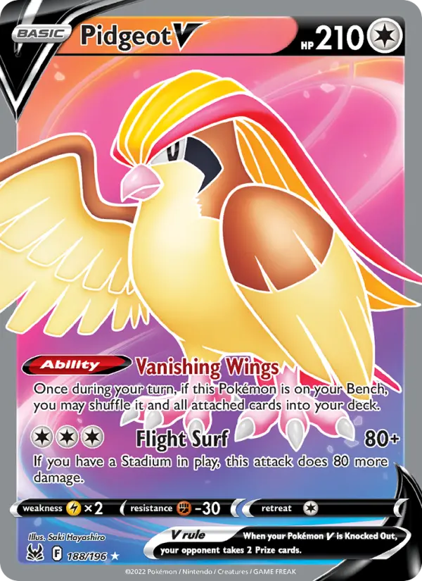 Pidgeot V, 188/196