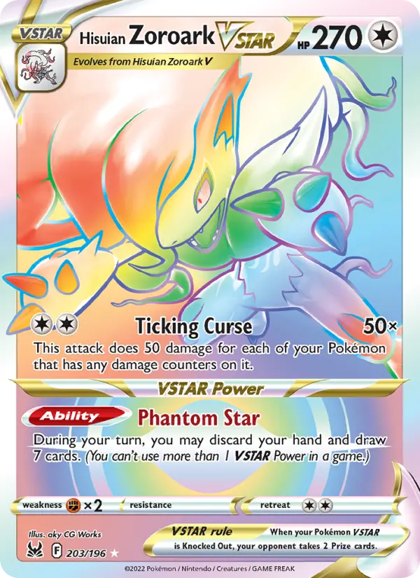 Hisuian Zoroark VSTAR, 203/196