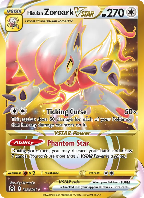 Hisuian Zoroark VSTAR, 213/196