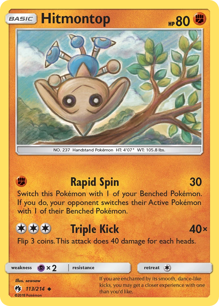 Hitmontop, 113/214
