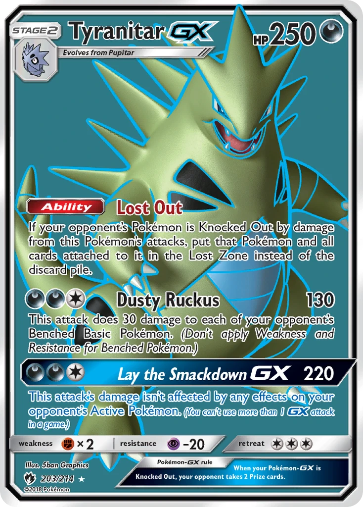 Tyranitar-GX, 203/214