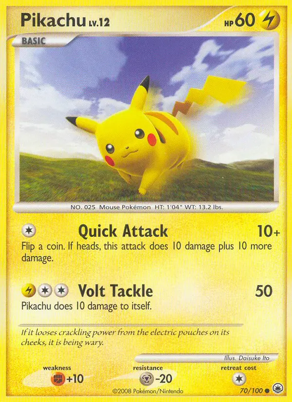 Pikachu, 70/100