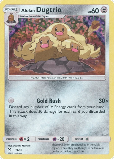 Alolan Dugtrio, 011/012