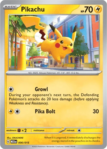 Pikachu, 006/015