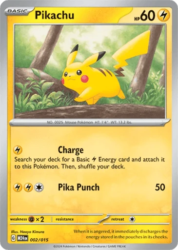 Pikachu, 002/015