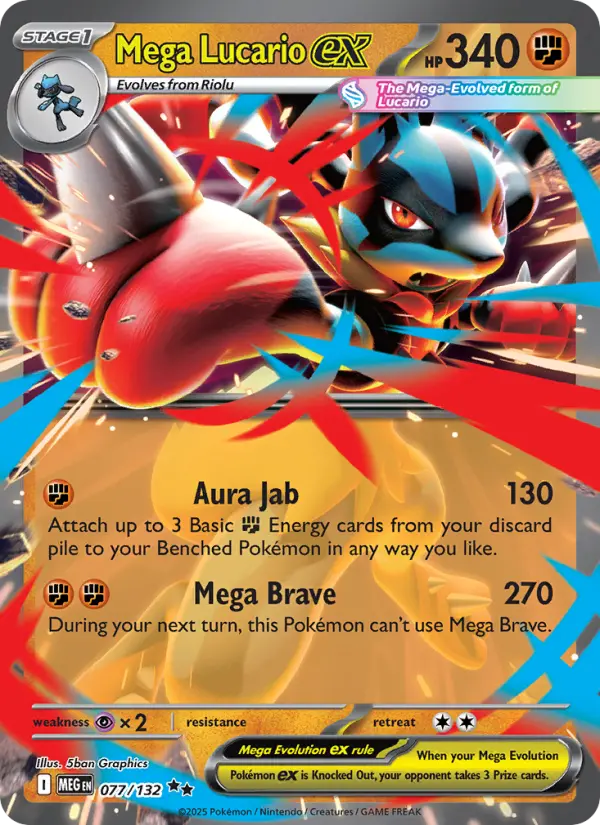 Mega Lucario ex, 077/132