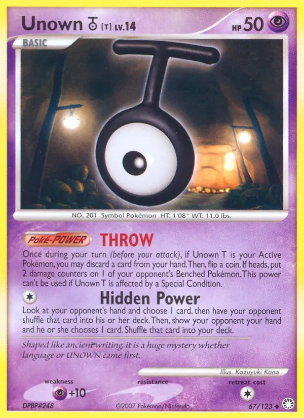 Unown T, 67/123
