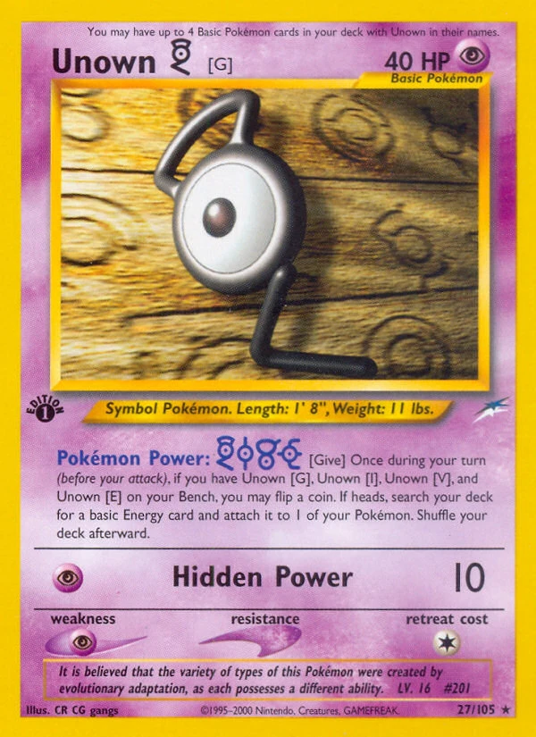 Unown [G], 027/105