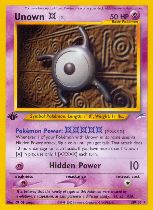 Unown [X], 030/105