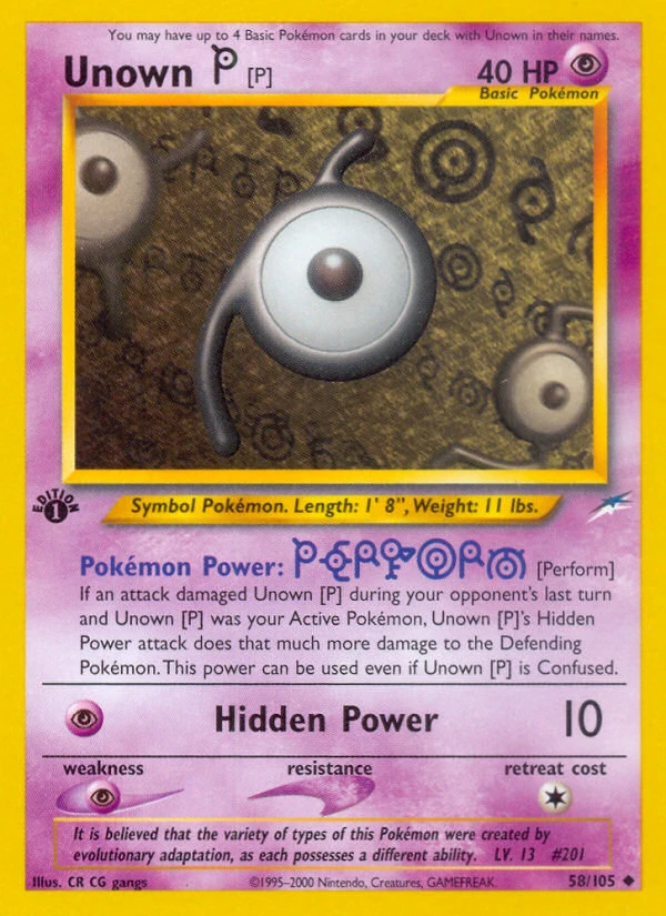 Unown [P], 058/105