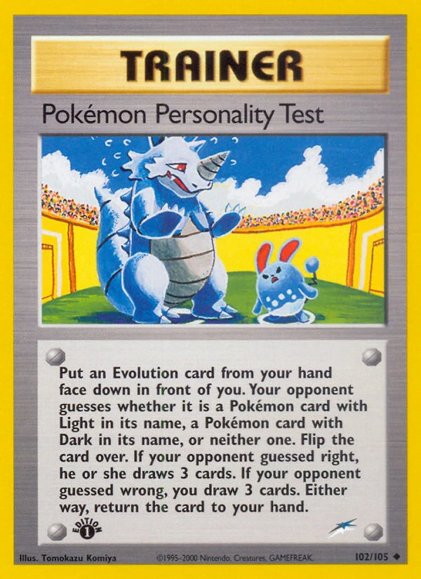 Pokémon Personality Test, 102/105