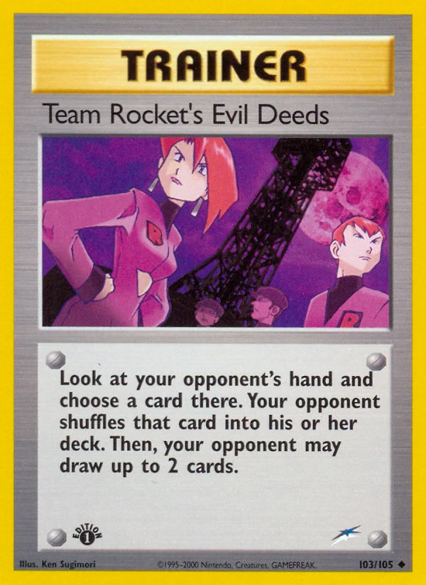 Team Rocket's Evil Deeds, 103/105