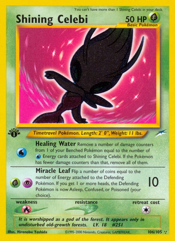 Shining Celebi, 106/105